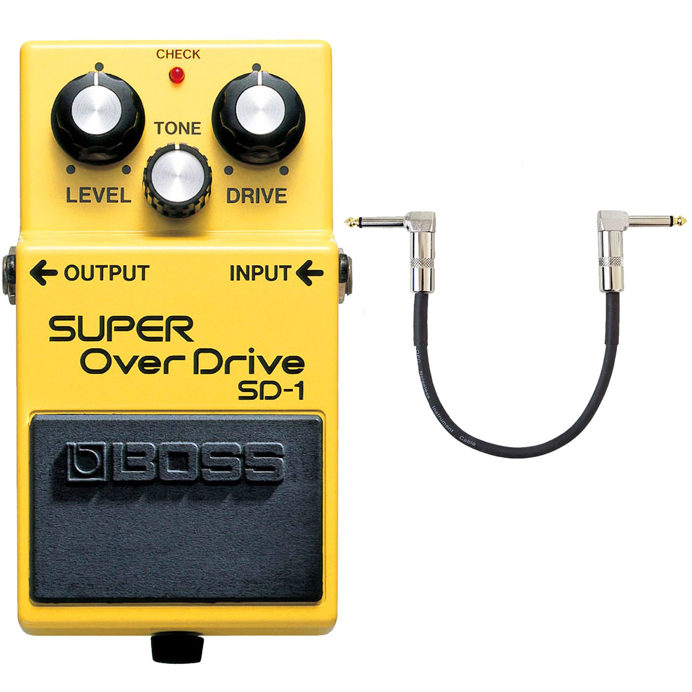 Boss SD-1 Super Overdrive Pedal + keepdrum Patchkabel 30cm