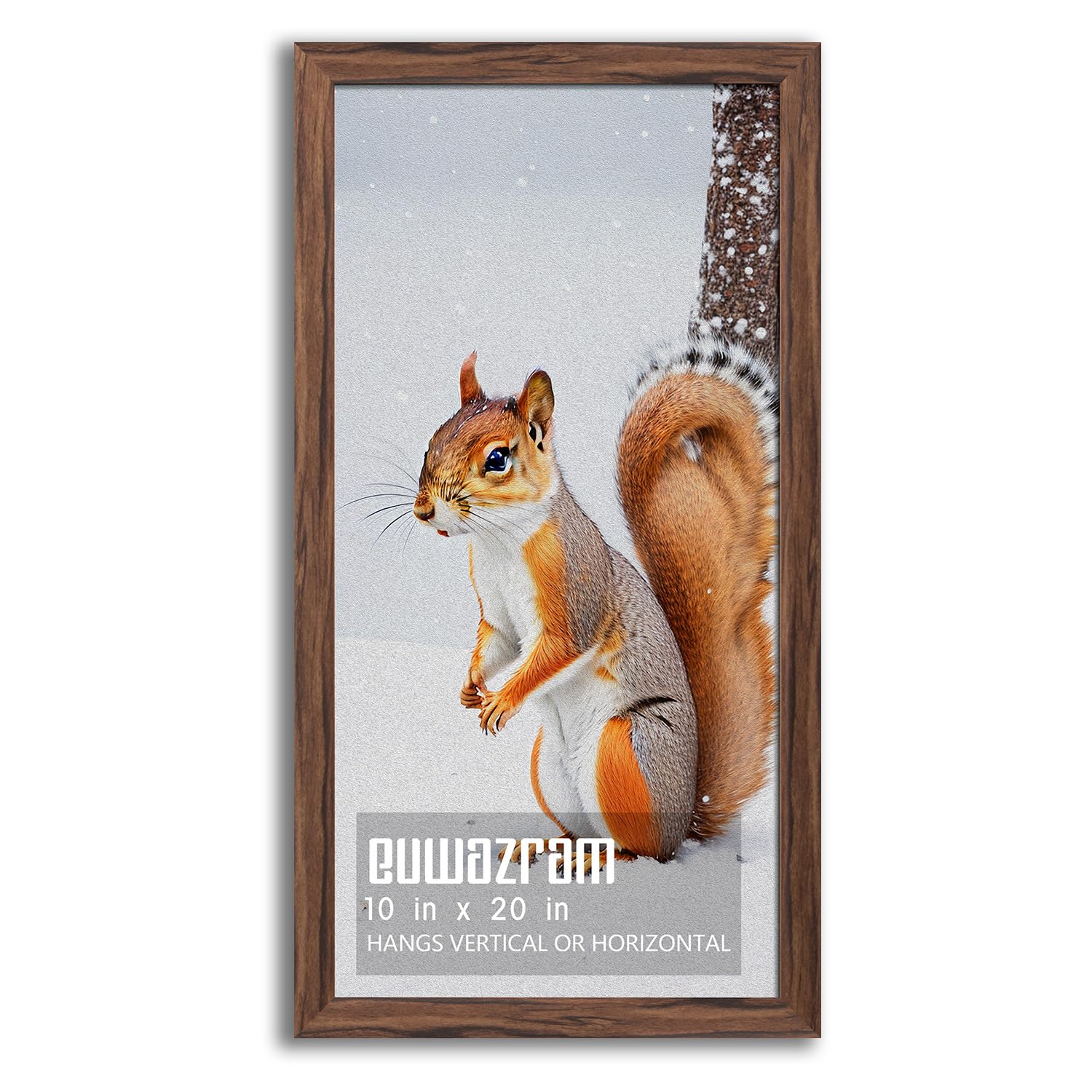 Rustic Walnut 10x20 Frame - Single Frame