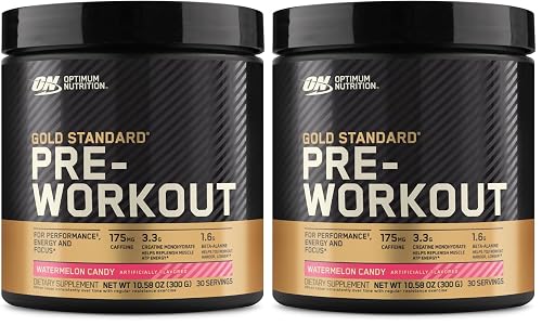 Optimum Nutrition Gold Standard Pre-Workout,Vitamin D for Immune Support,with Creatine,Beta-Alanine,and
