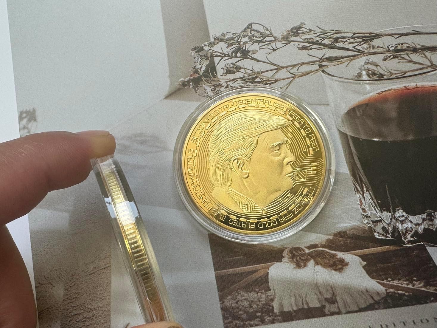 Trump Meme Coin President Donald Trump 2025-2029 Second Presidential Term Collectible Cryptocurrency Coins for Trump Supporters