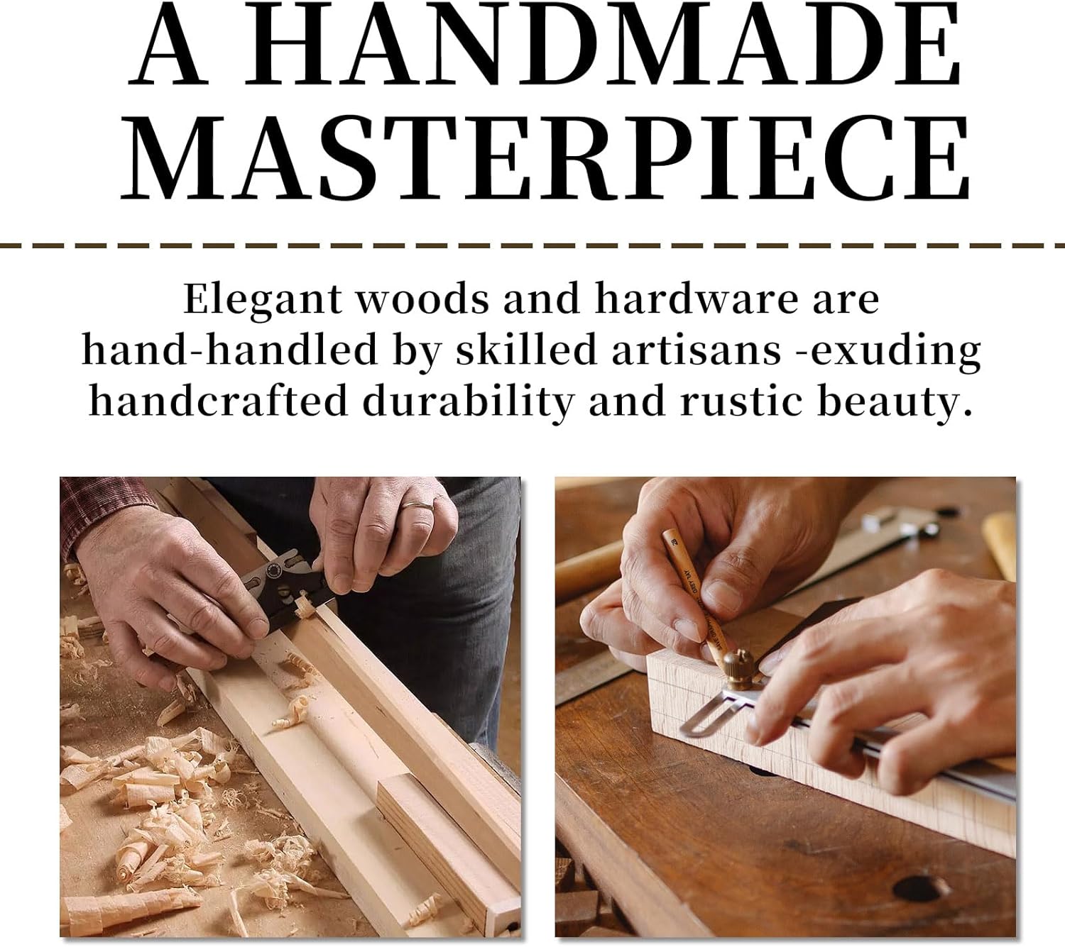 J&F CO. Acacia Wood Storage Box with Lock, Handmade Wooden Box with Hinged Lid, Large Retro Design Box for Keepsake, Recipe or Jewelry (Wood Color)