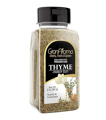GranAroma Hojas de tomillo 3 oz (85g), corte elegante, hierba tradicional