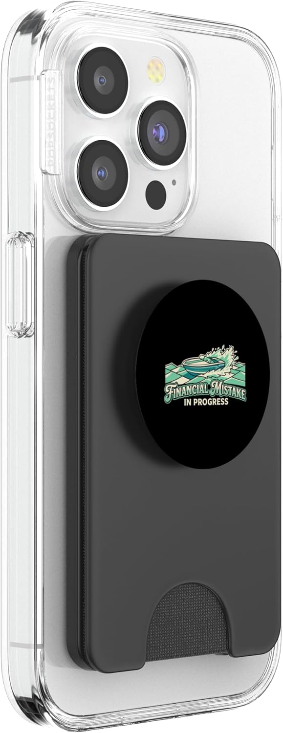 Mistake Financial Mistake in Progress Boat Owner Captain PopSockets PopWallet for MagSafe