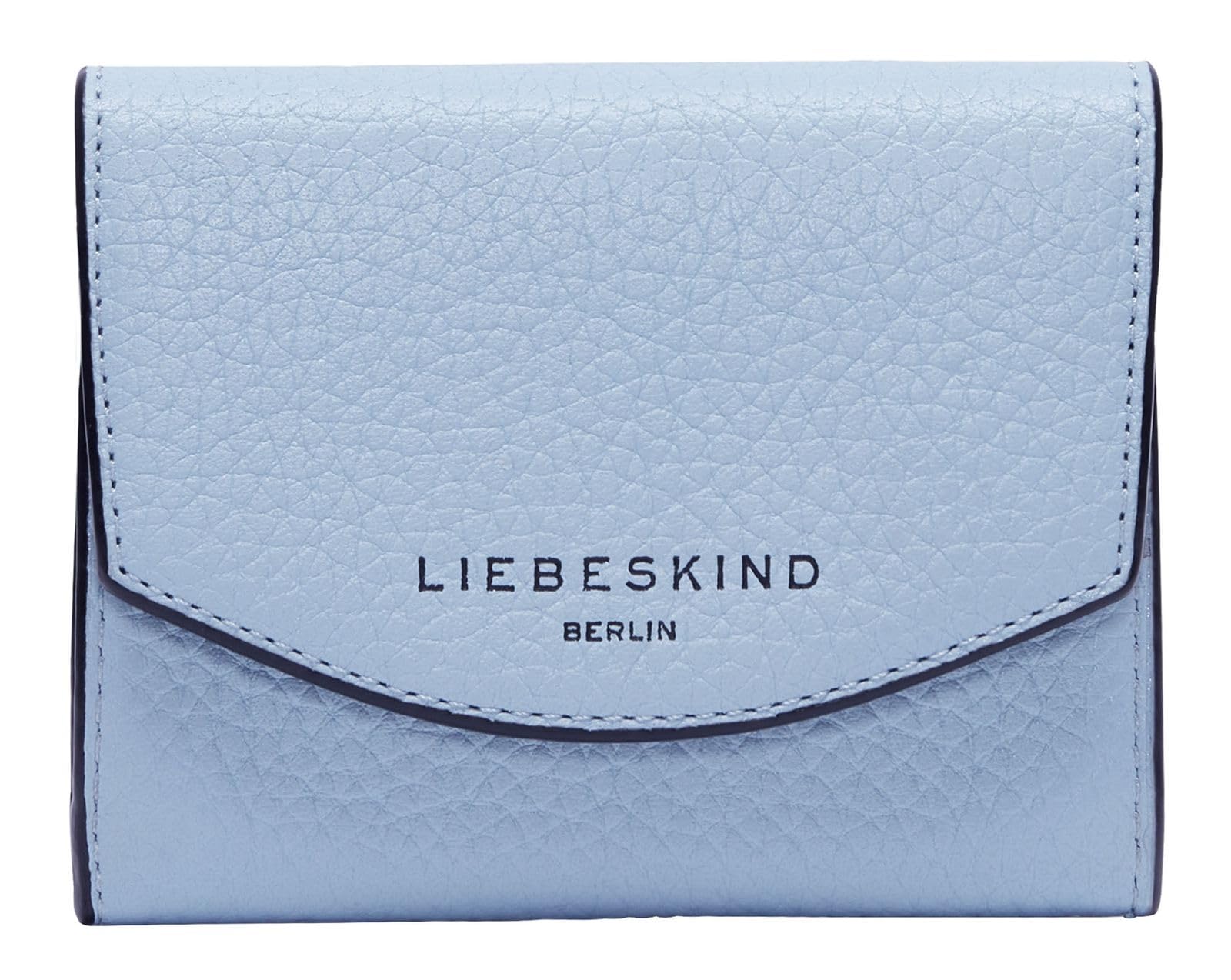 LIEBESKIND Berlin Leather Purse Alessa 3 Pebble Louisa Wallet Breath Light Blue