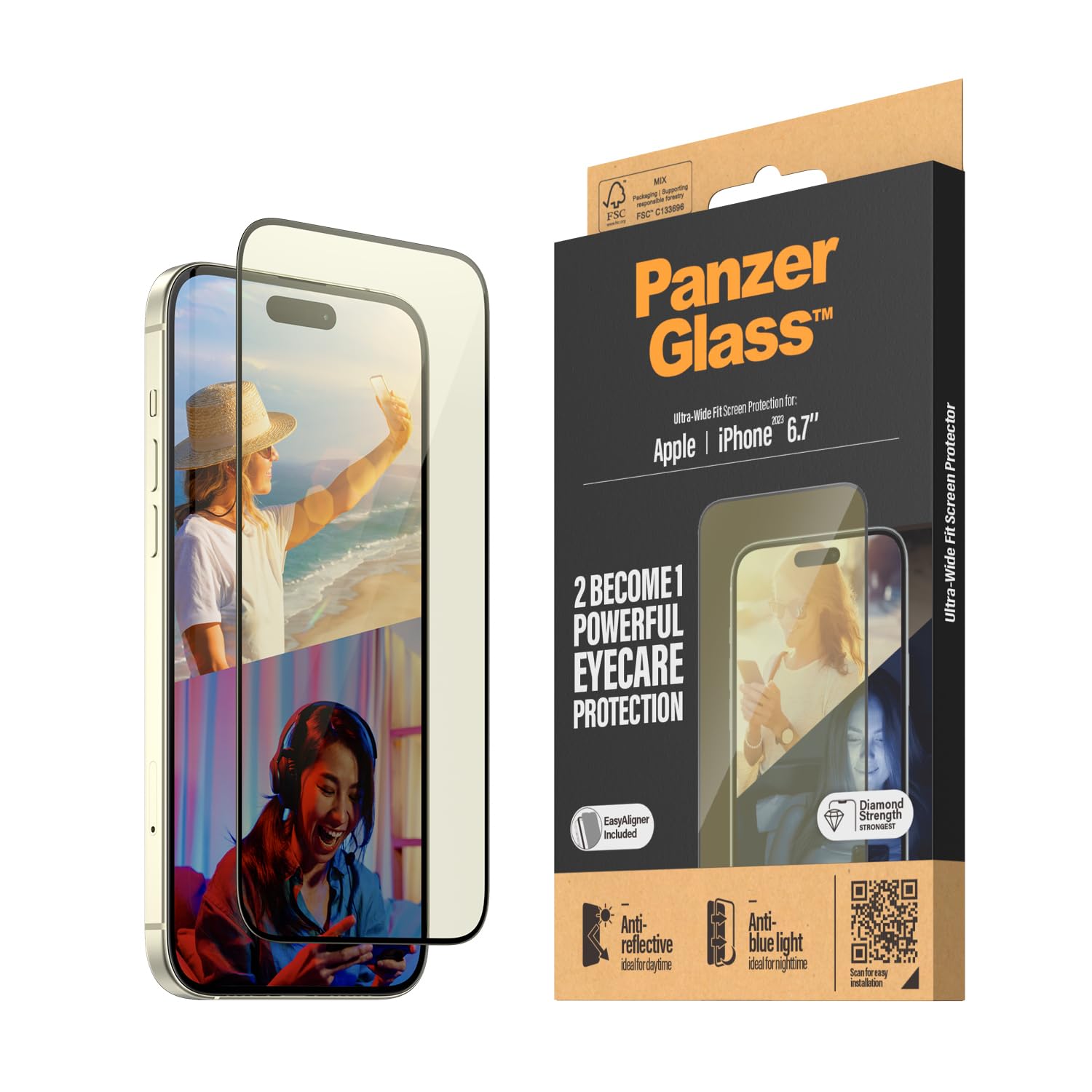 PanzerGlass UWF Anti Reflective & Bluelight Protection d'écran transparent Apple 1 pièce(s)