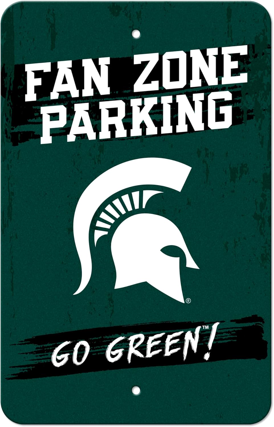 FANMATS 48061 Auburn University Metal Parking Sign | Navy Blue | 18"x11.5" | AU Primary Logo with Fan Zone Parking Wordmark