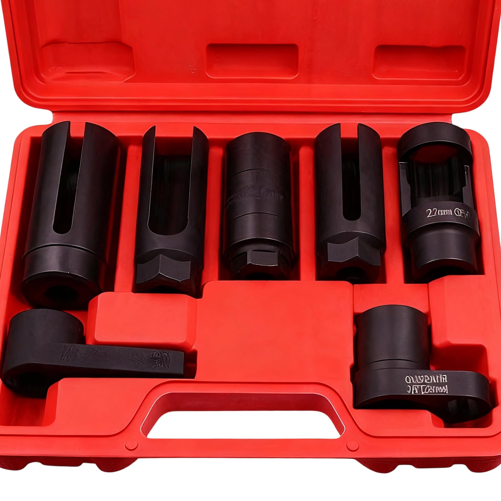 Generico Kit di Chiavi a Strumento Manuale Ergonomico Composto da 7 Pezzi | Kit Prese per Sensori Ossigeno per Manutenzione Veicoli Attrezzature Industriali Garage Officina