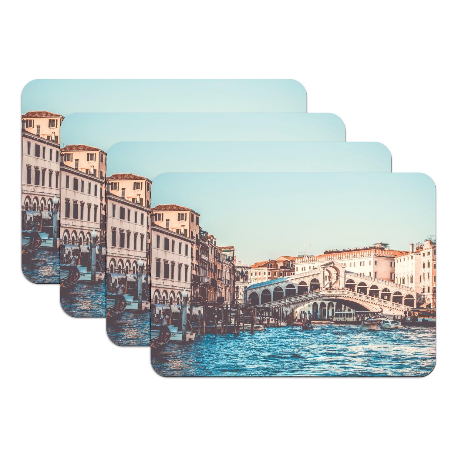 Set de table Venise caoutchouc anti-glisse pour table sans rayure