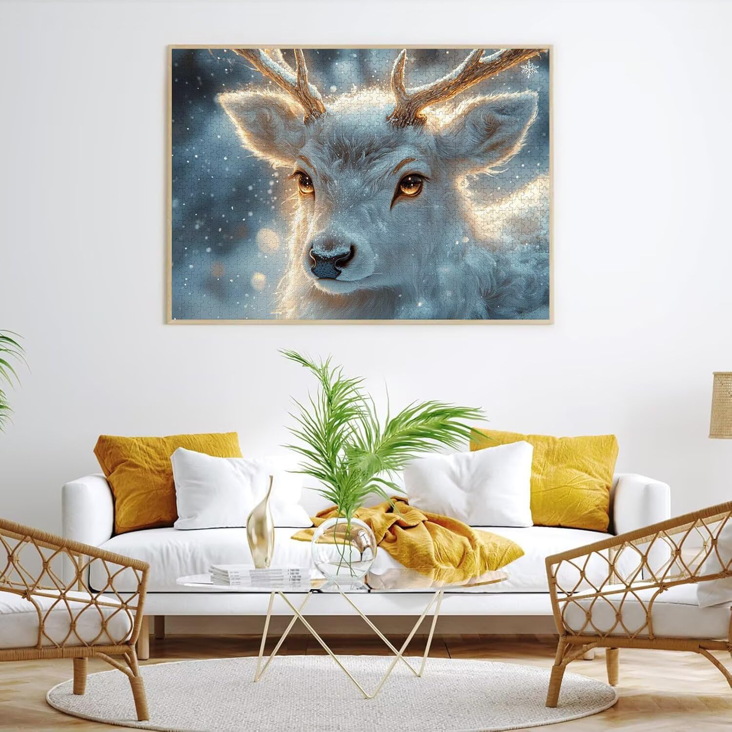 Puzzle dla dorosłych 6000, jeleń śnieg, 179 x 105 cm, n-419