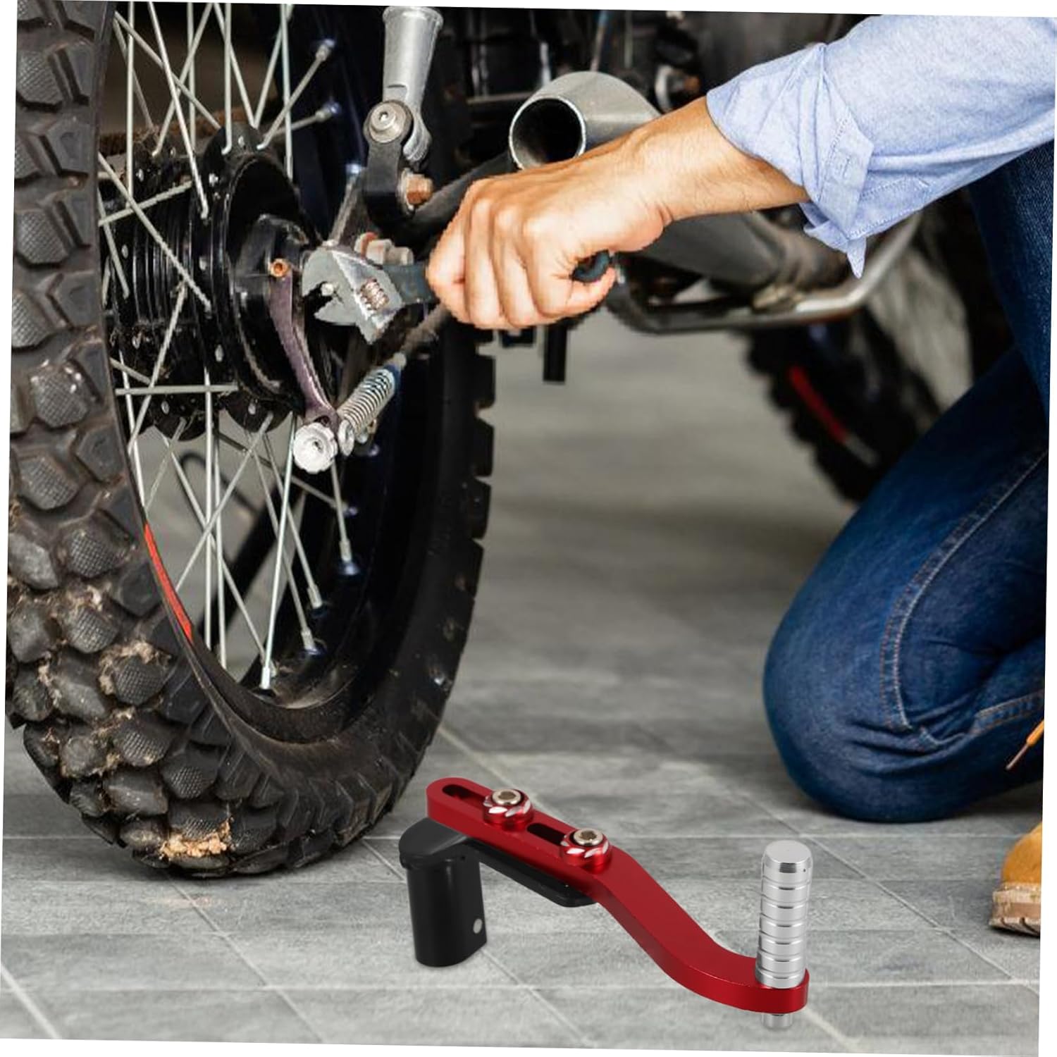 MAGICLULU 3pcs Motorcycle Shift Lever Replacement CNC Gear Lever for Off-Road Motorcycles Sturdy Upgrade for Smooth Gear Changes