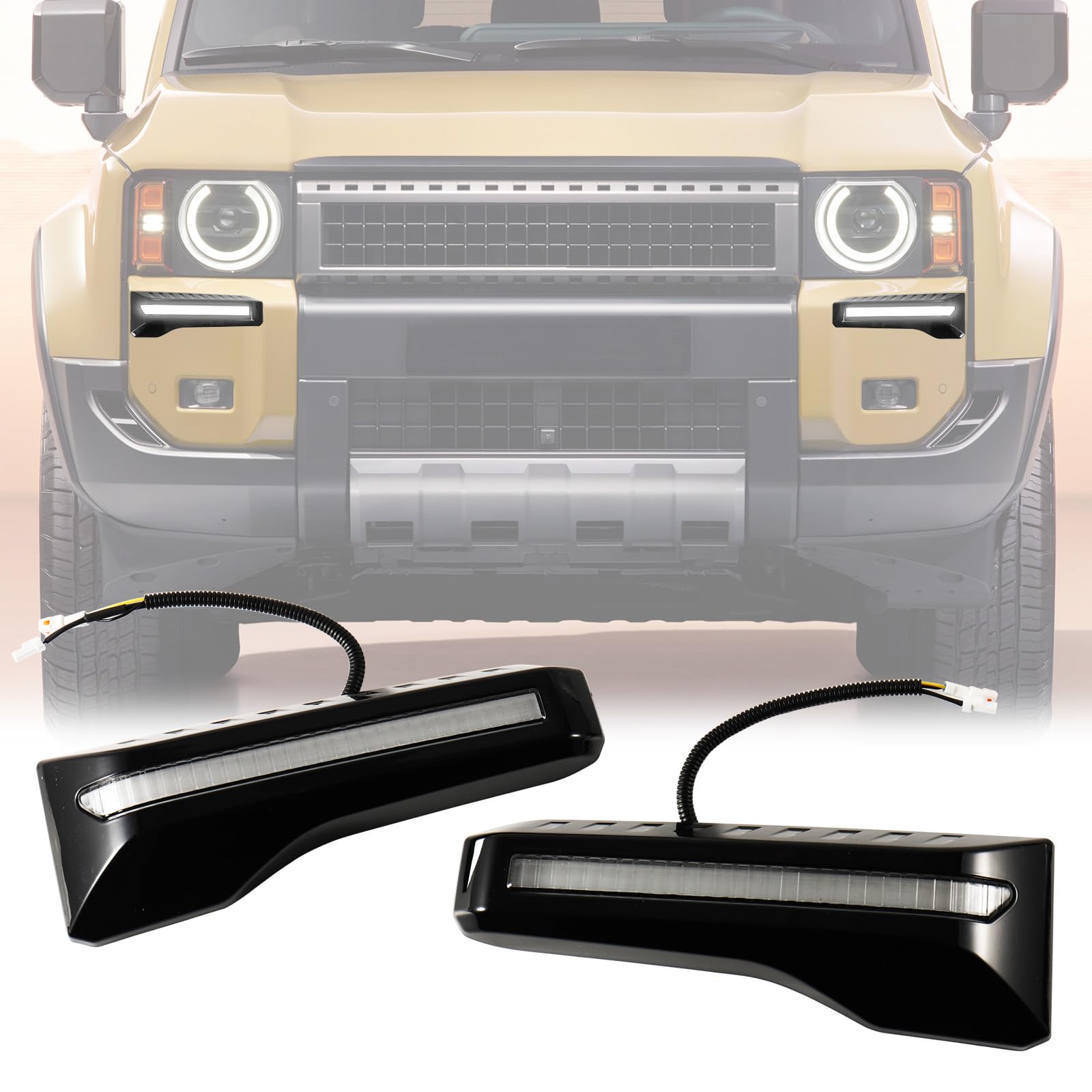 Amazon.com: LED Fog Lights DRL for Toyota Land Cruiser LC250 2024-2026