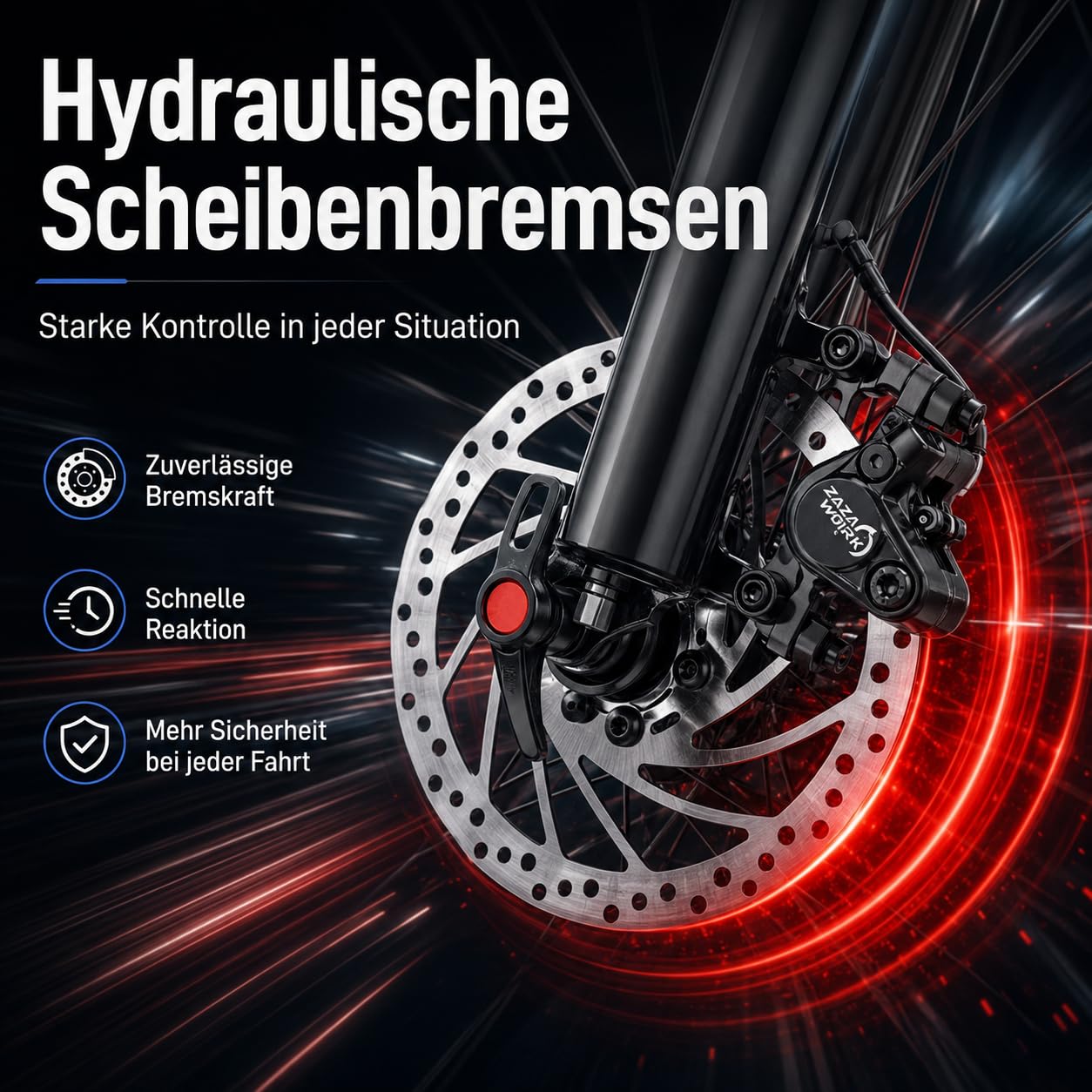 E-Bike 250W Motor 25km/h, 100-120km Reichweite 48V15AH Akku, 21-Gang Mountainbike mit Federgabel & Hydraulikbremsen, EBike Herren Damen, Elektrofahrräder für Stadt & Gelände