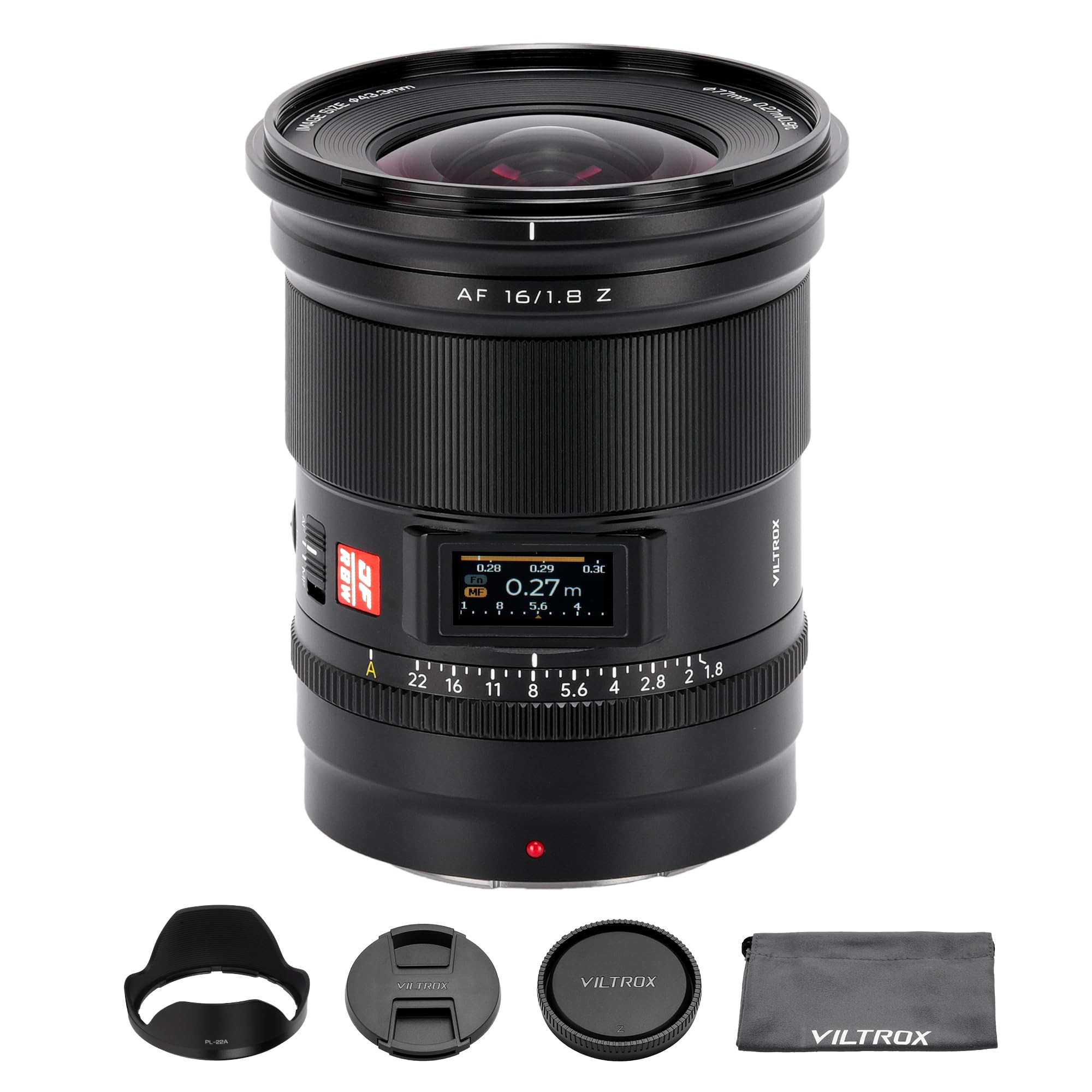 Amazon.com : Viltrox AF 16mm F1.8 Z, Autofocus Lens with Built-in