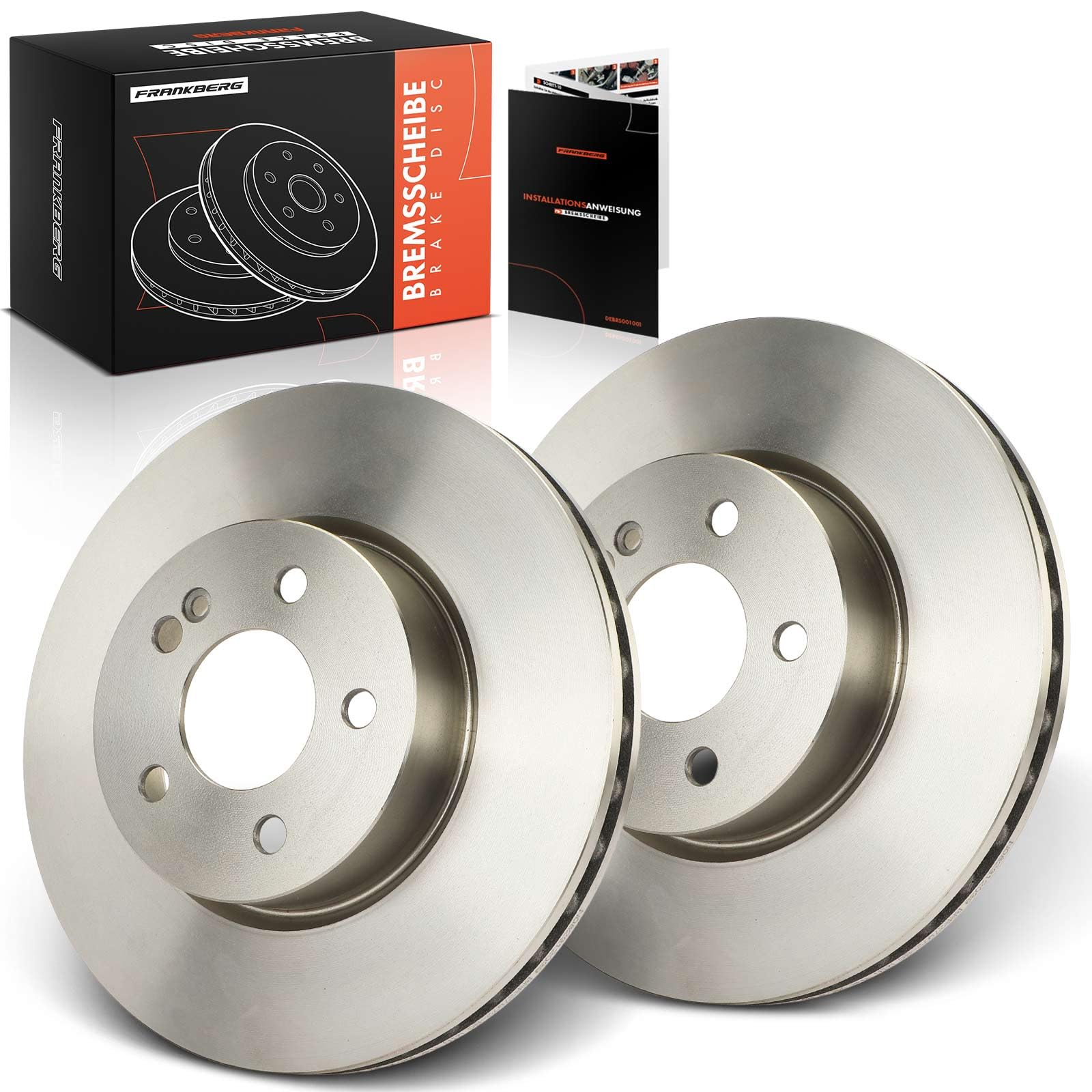 Frankberg Bremsscheibensatz inkl. 2x Bremsscheiben Vorne Belüftet Ø305mm Kompatibel mit C-Klasse W205 E-Klasse T-Model S213 Replace# 0004212512,A0004212512