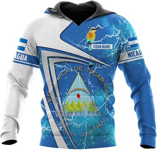Miniatura 8 de Camisa personalizada de Nicaragua con bandera de Nicaragua para hombres y mujeres, camiseta de Nicaragua, camiseta de Nicaragua