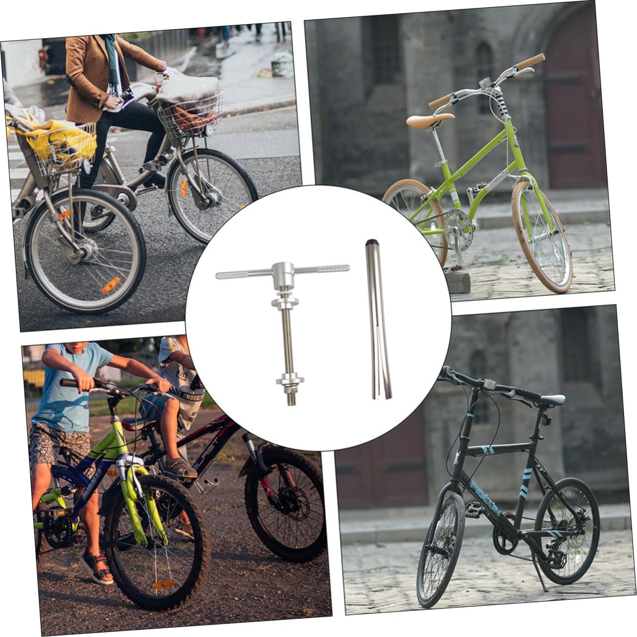 1set Bike Bottom Bracket Press Tool Set Center Shaft Installation Tool for Bicycle Repair and Parts Replacement Integrated Design for Easy Use