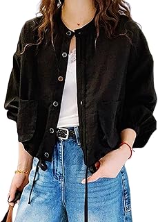 [Vmiutyer LLOP] uvカット シャツ ショート丈 レディース ボタン リボン 涼しい シャツジャケット ポケット付き 透け感 薄手 羽織り 日除け服 春 夏服