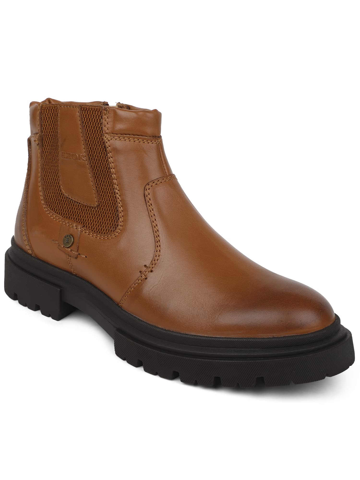 Ezok Men Tan Leather Chelsea Boots (B0BKT3Z72P) Amazon Price History, Amazon Price Tracker