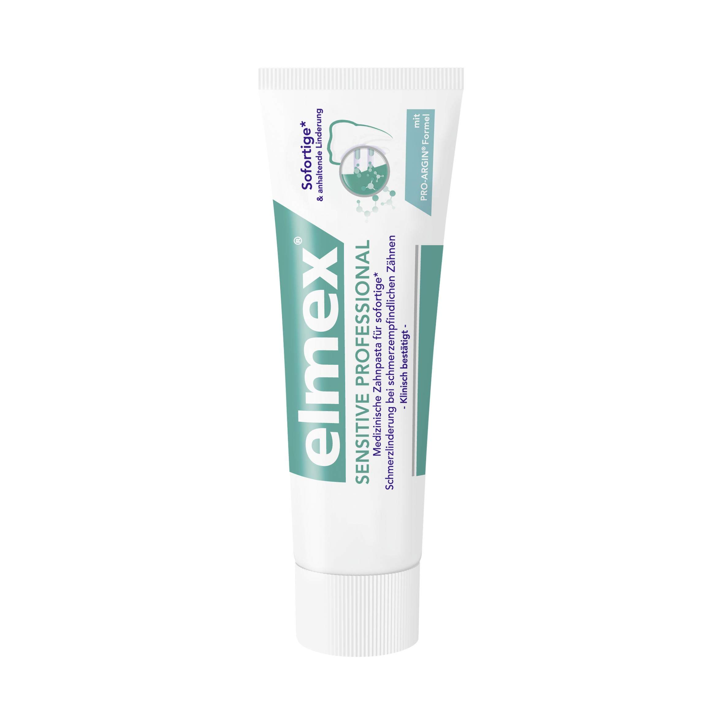 Image secondaire de Elmex SENSIBLE PROFESSIONNEL Dentifrice avec ADNANE PRO, Pack De 3 (3 x 75 ml)