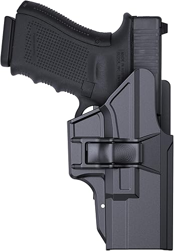 OWB - Funda compatible con Glock 19 19X 44 45 (Gen 1-5), Glock 23/32 (Gen 3-4), cinturón táctico exterior para cinturón de transporte abierto, funda