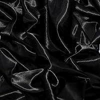 Vista 1 de The Yard Entelare - Tela de satén para disfraces y manualidades, 58 pulgadas de ancho (color negro, 5 yardas)