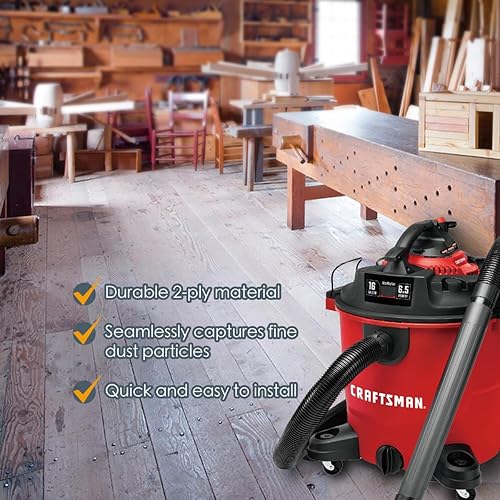 Miniatura 6 de POWERTEC 75069-P2 - Paquete de 4 aspiradoras Craftsman de 16 a 20 galones, repuesto para #CMXZVBE38750