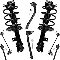 Vista 148 de Detroit Axle - Kit de puntales delanteros para Ford 2000-2004 Focus 2 puntales con muelle helicoidal 2 brazos de control inferiores con rótulas 2001
