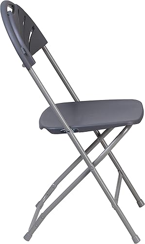 Miniatura 63 de Flash Furniture HERCULES Series - Silla plegable con respaldo de plástico de carbón de 650 libras, 8 unidades Carbón vegetal,Negro
