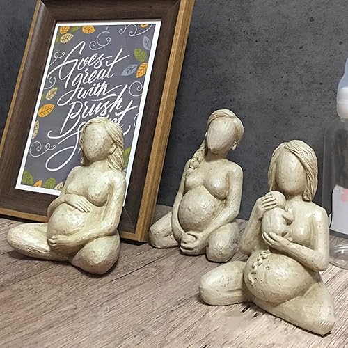 Miniatura 4 de Estatua de mujer que da a luz, figura de madre embarazada, regalo de gran diosa para matrona, recién nacido, decoración del hogar, coleccionable