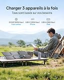 BLUETTI 60W Panneau Solaire pour Station Électrique Portable Handsfree 1, Handsfree 2, AC2A, Charger directement Drone, Smartphone via 3 Ports CC, Chargeur Solaire Pliable pour Randonnée, Camping - 5