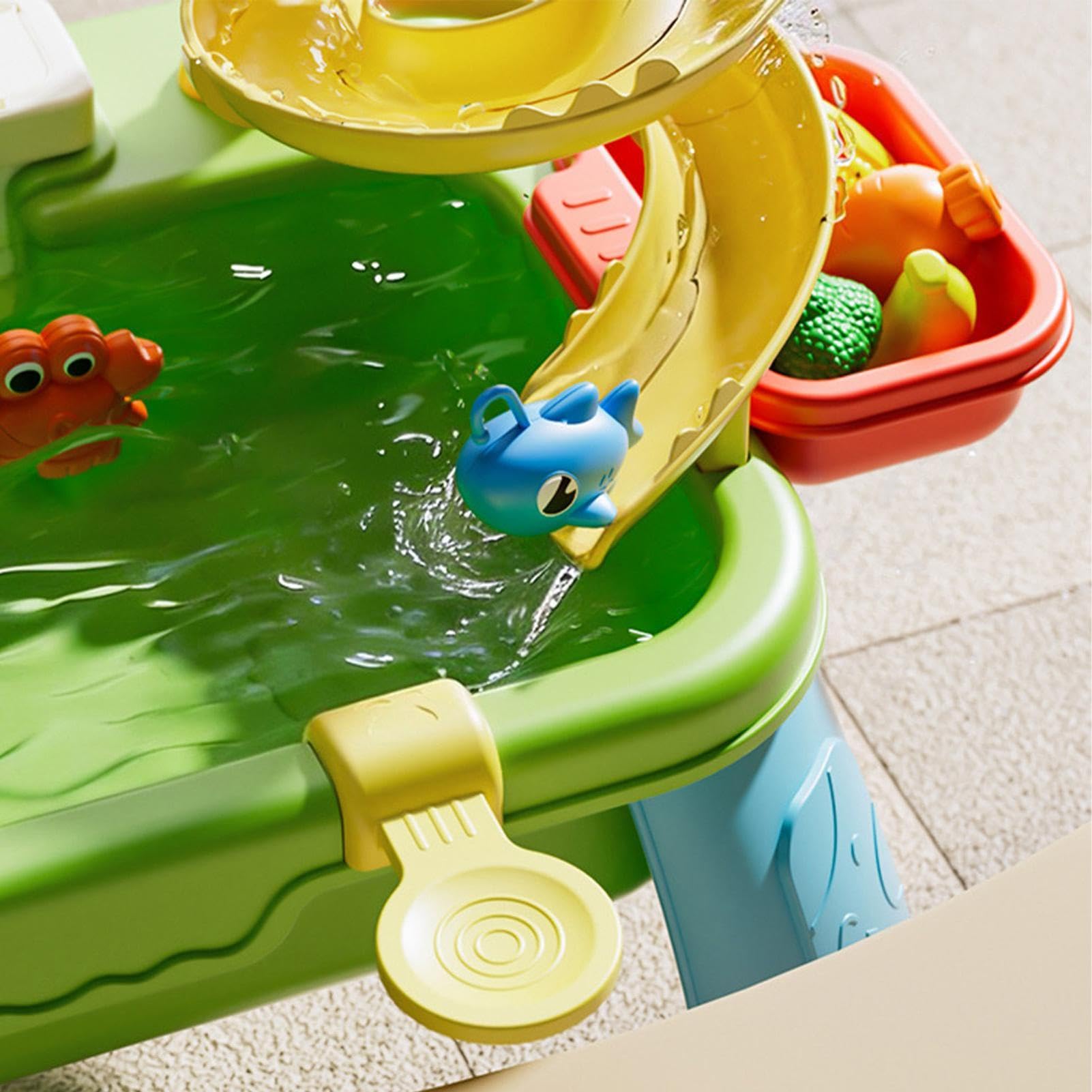 per Bambini con Acqua Corrente,Giocattoli Elettrici Interattivi con Gambe Rimovibili,Tavolo Acquatico | per Cucina Interno Bagno Lavaggio Giardino attività Prescolare Gioco Sensoriale