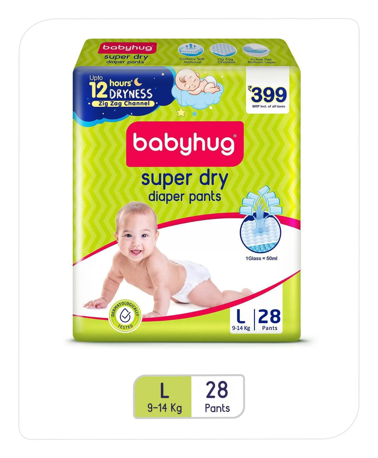 Pant Style Baby Diaper | Size L (9–14 kg) | 28 Pants-image-26