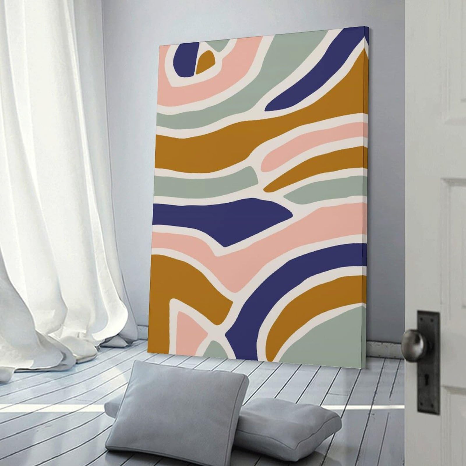 Junmoney Modern Abstract Design Hanging Wall Art, 16x24inch(40x60cm), for Gallery Wall Decor And Room Displays, Home Wall Art for Statement Displays