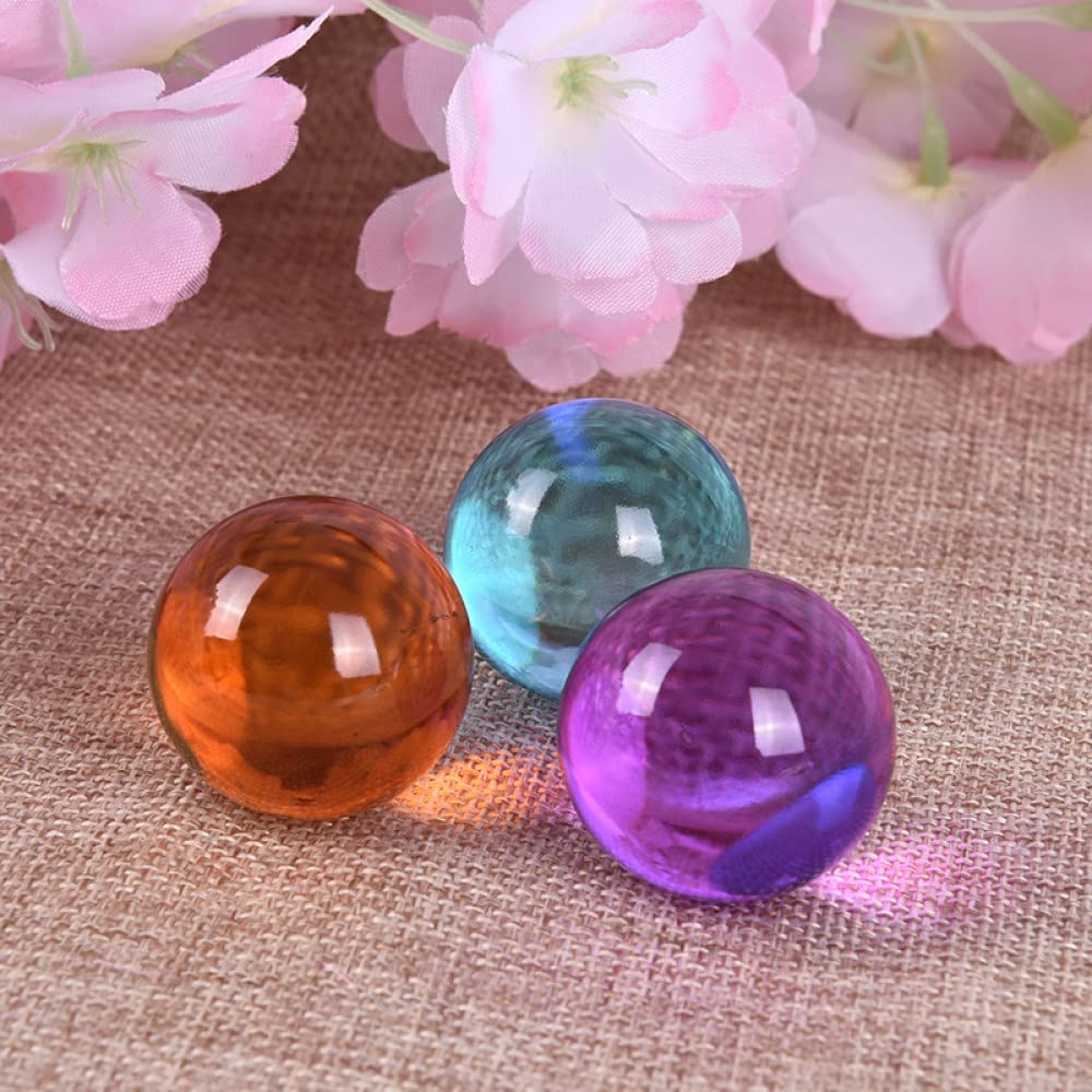 Amazon.co.jp: 1pc 30mm クリスタル ボール クォーツ ガラス 透明