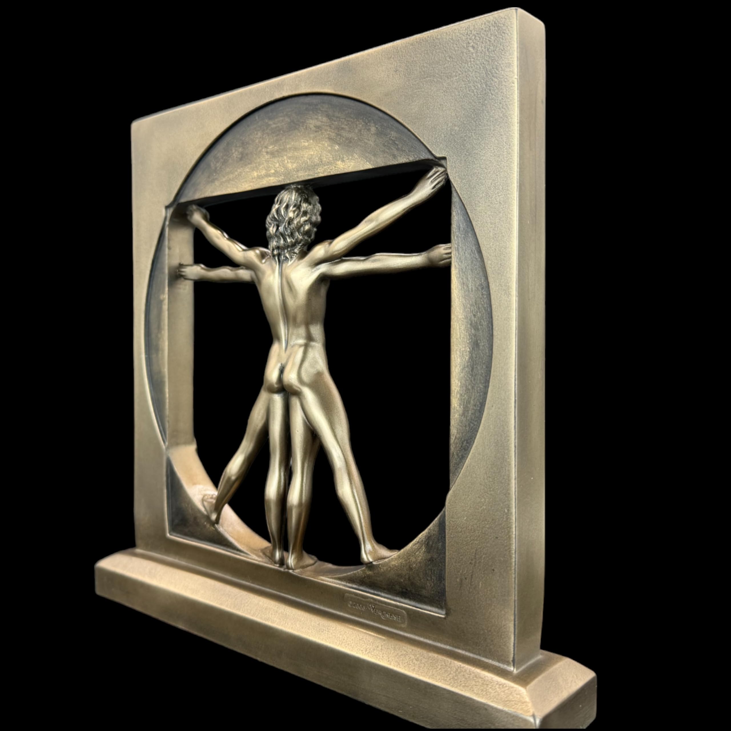 57 SPECIAL REPLICAS Rzeźba dekoracyjna rzeźba – Leonardo DA Vinci figurka z brązu jako prezent do salonu, dekoracja figurki, dekoracja