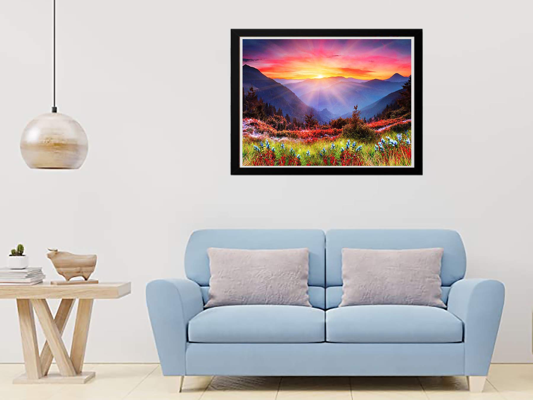 Kit Diamond Painting 5D Fai Da Te Zariocy - Quadro Astratto Colorato 30x40cm - Pittura Mosaico Con Diamanti Per Decorazione Parete
