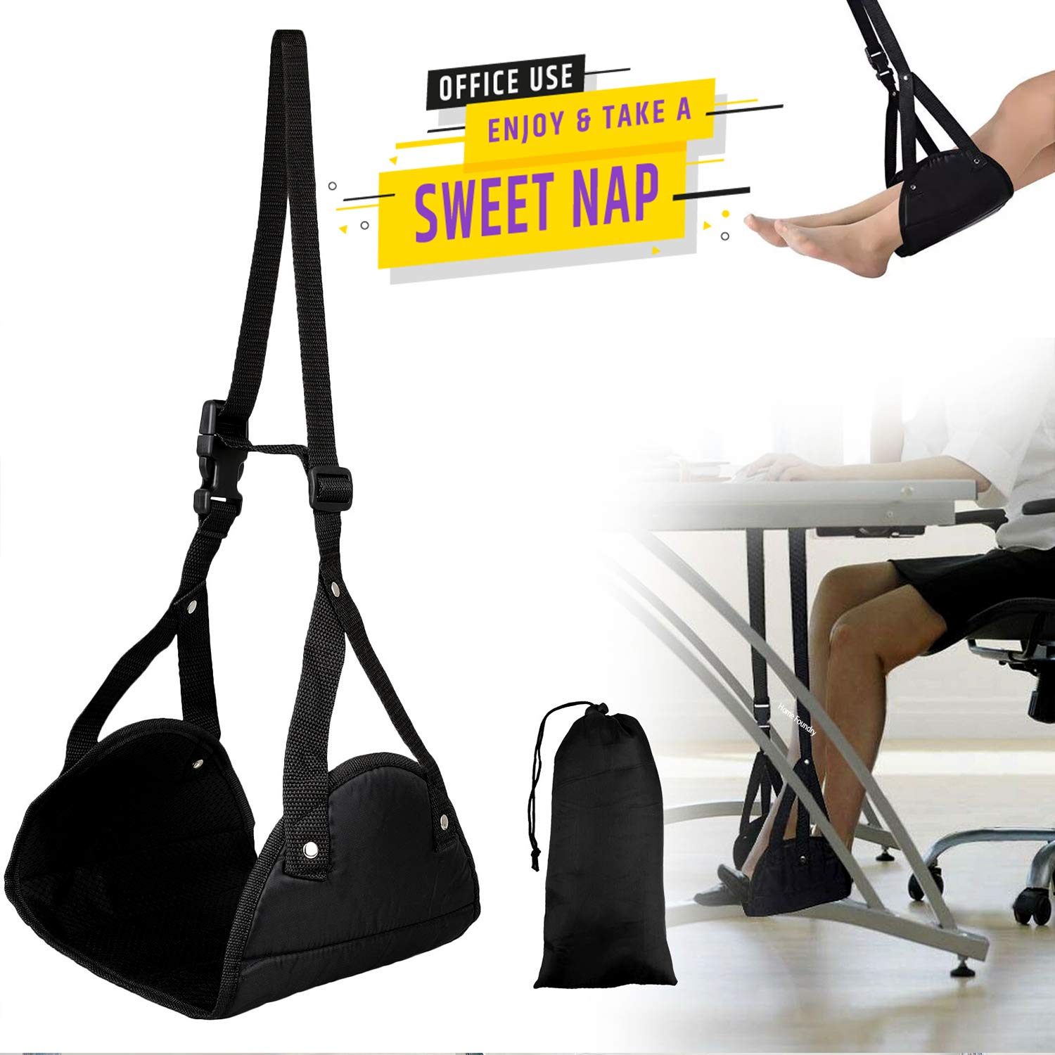 Hammac De Pied Pour Avion | Housse De Voyage Adulte Extension