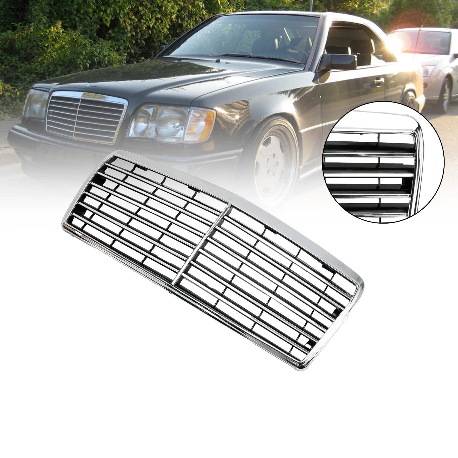 Sylter Frontstoßstangengitter Frontstoßstangengrill Passend Für Mercedes Für Benz Für E-Klasse W124 S124 C124 1993–1995 Kühlergrill Sportgrill