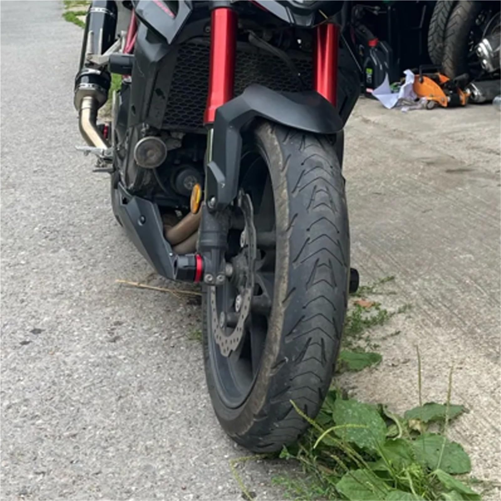 Przednie tylne koło oś widelca suwaki Pasuje Do CB 1000 HORNET CB1000 Hornet SP 2025 Rama Wydechowa Silnika Suwaki Crash Pad Widelec Koła Osłona Osi(Frame B-Grey)