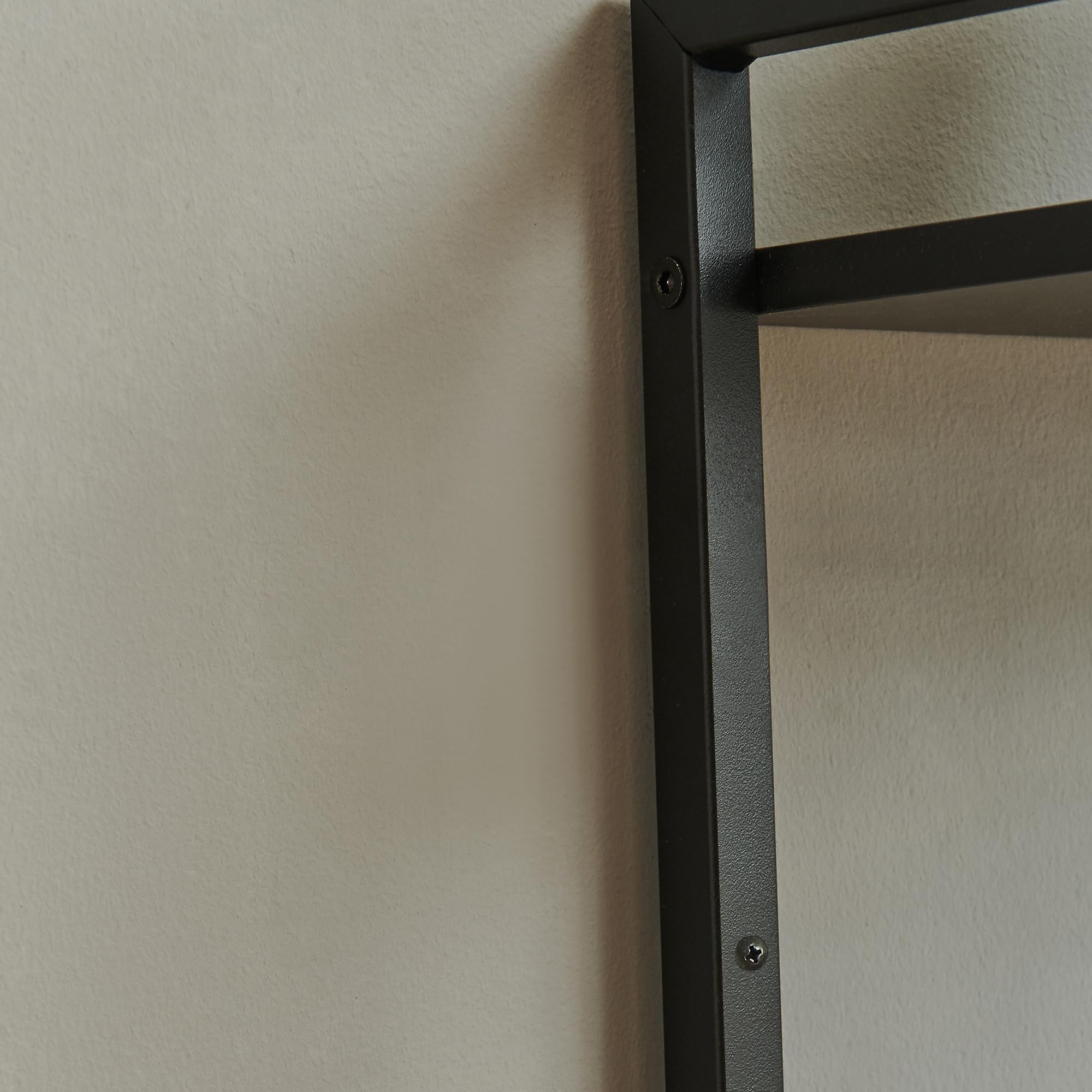 [en.casa] Mueble de Baño Ljukhobro sobre el Inodoro Estantería de Baño con 3 Estantes Armario Alto para Cuarto de Lavado Diseño Industrial 164 x 64 x 20 cm - Negro
