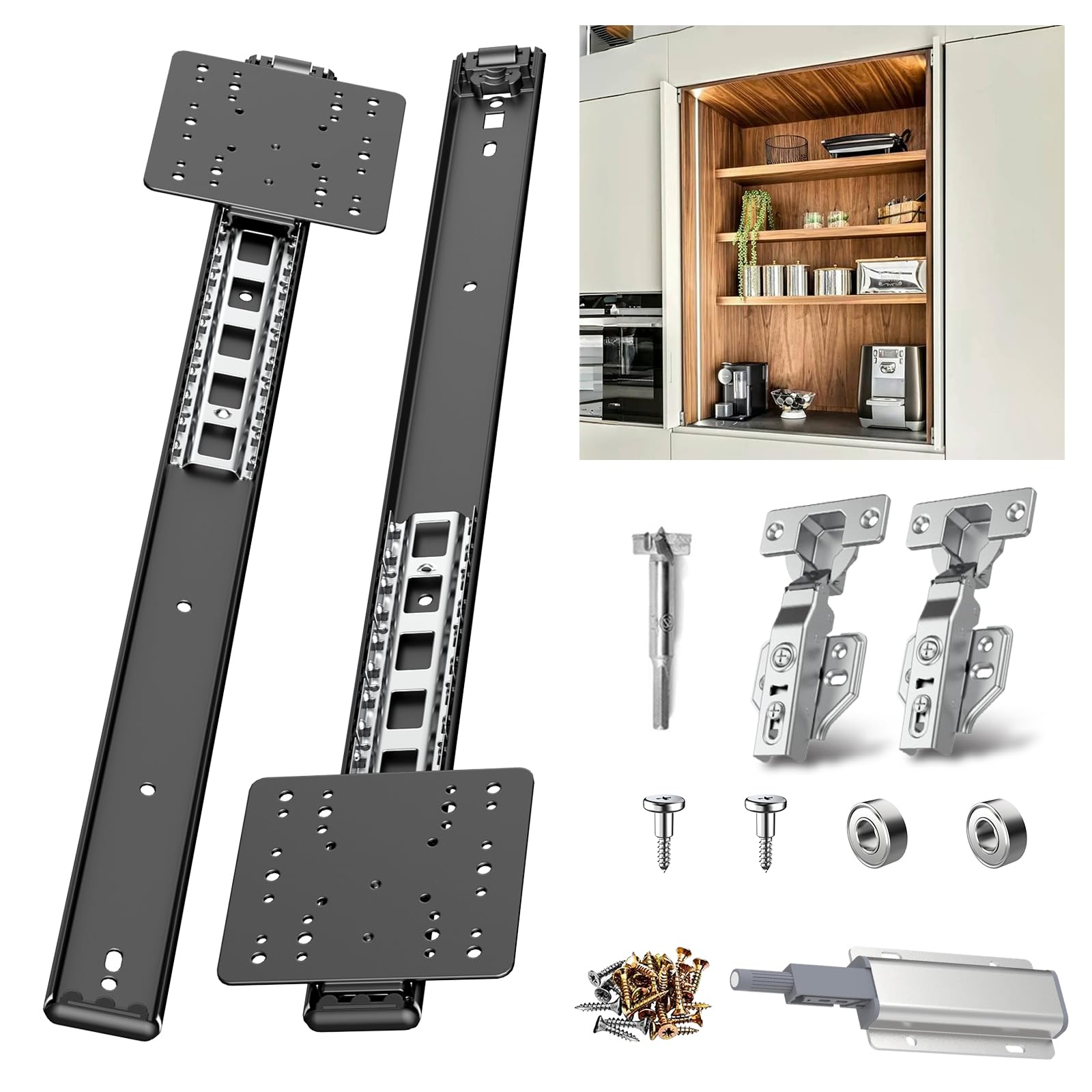 Pocket Door Slide Kit, 18in, Set 1
