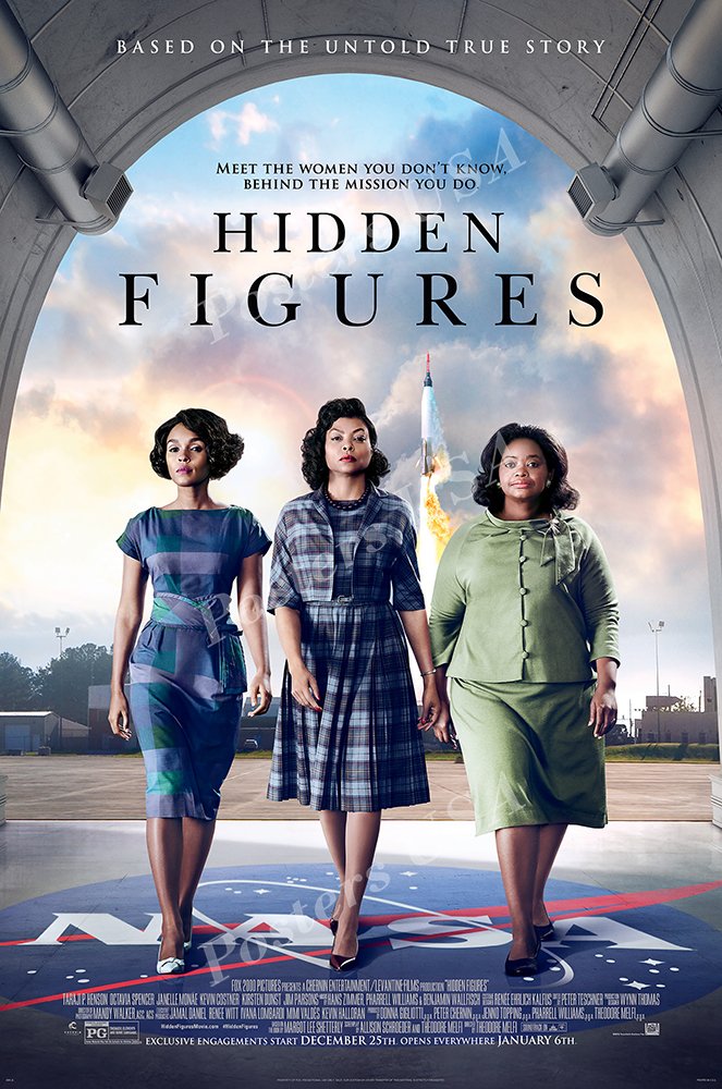 PremiumPrints - Hidden Figures Movie Poster Glossy Finish Made in USA - FIL117 (24" x 36" (61cm x 91