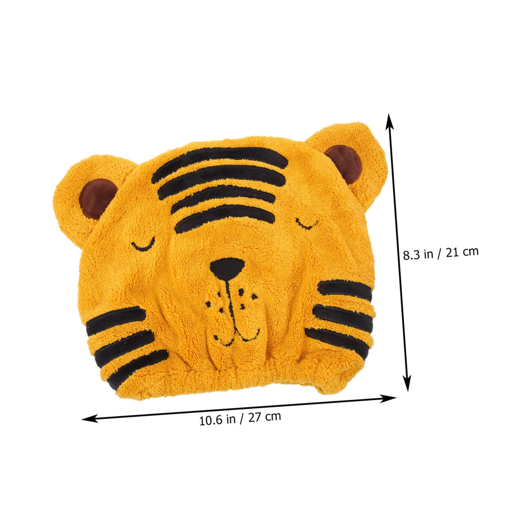 Gatuida Practical Hair Wrap Cartoon Animal Hair Drying Cap Water Absorption Head Towels Quick-Drying