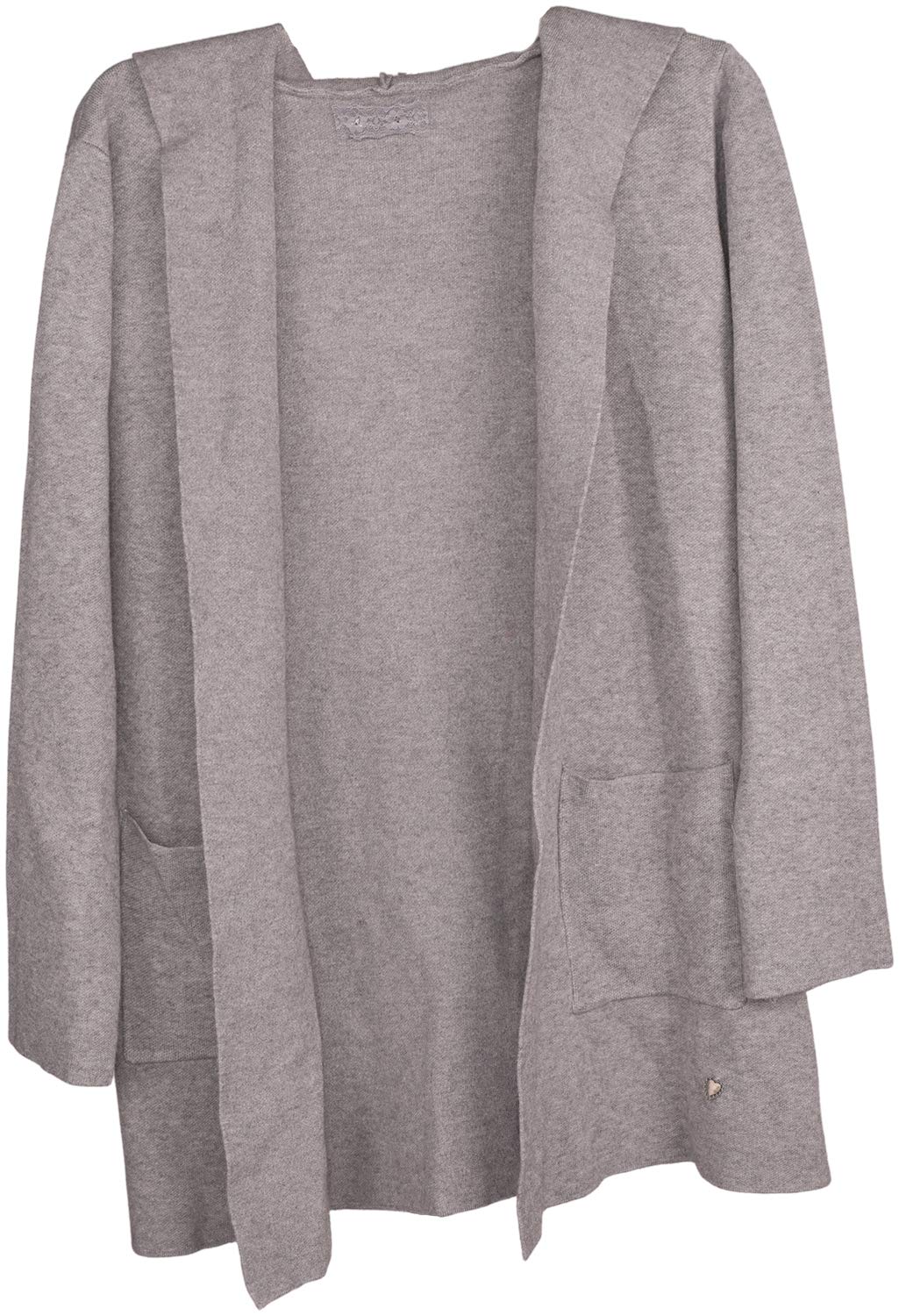 Cardigan Lungo StyleBREAKER In Maglia Fine Con Cappuccio E Tasche - Giacca Aperta Morbida, Taglia Unica (dalla 34 Alla 42)