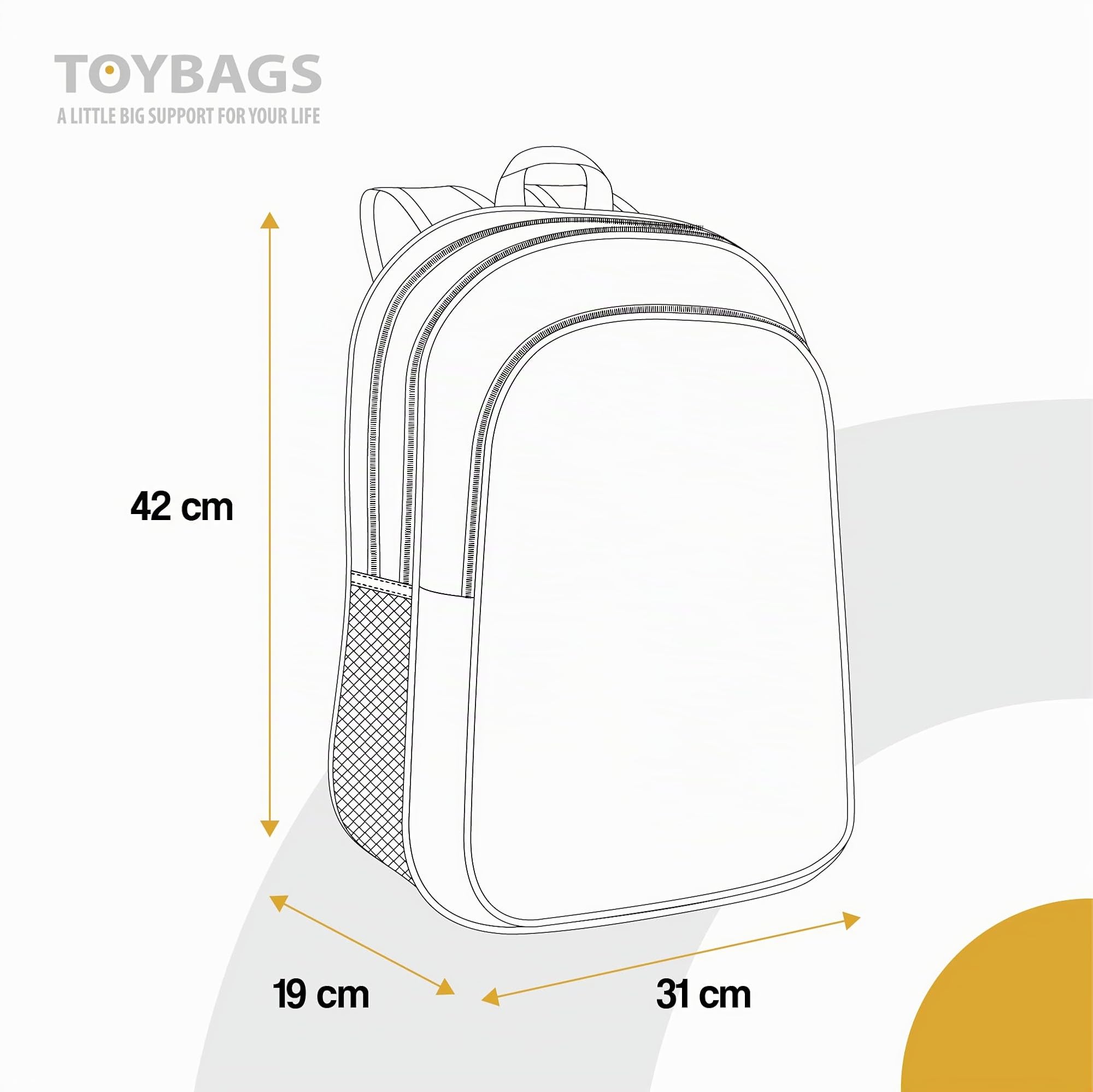 Sac à dos Naruto Cloud + chariot Toybags avec 4 roulettes - 2 poches principales et poche avant - poches latérales - compartiment pour ordinateur et intérieur doublé - 19x31x42 cm - Toybags