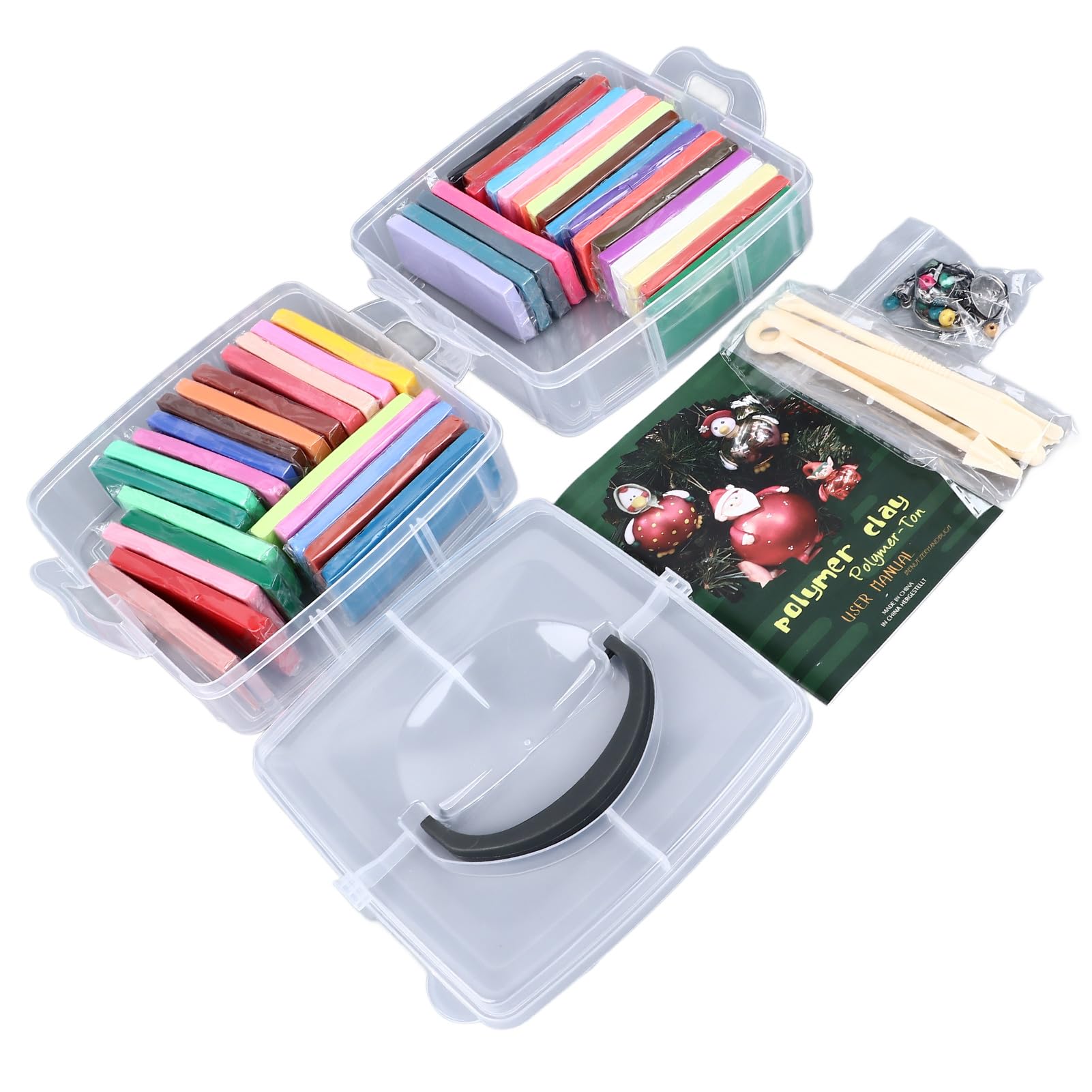 Kit educativo di argilla polimerica Set da 42 colori per bambini. Argilla modellabile