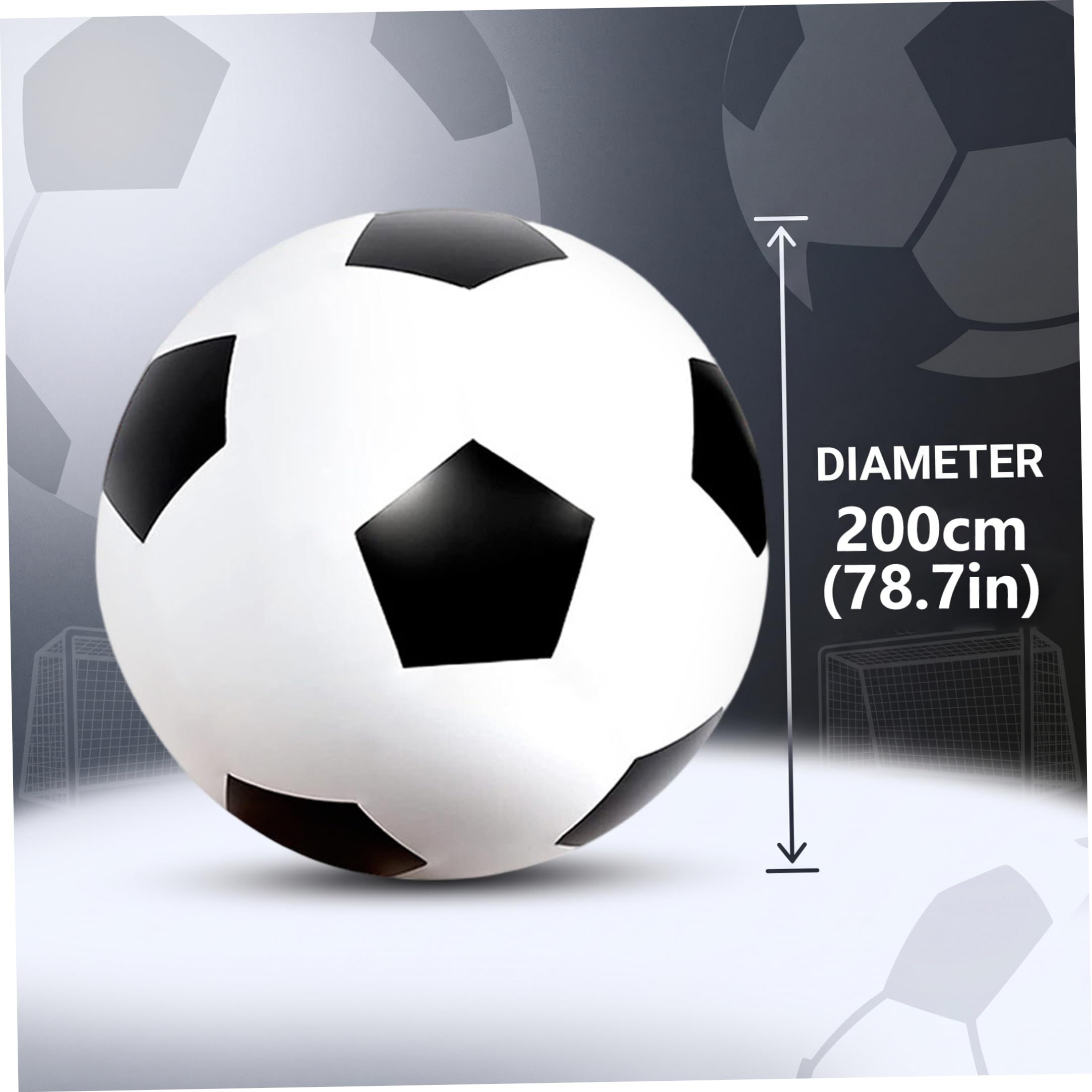Riesiger aufblasbarer Fußball, großes PVC, 35, 43 Zoll | 35, 43-Zoll-Riesengröße, Mehrpersonenspiel, Pool-/Strandnutzung, einfache Lagerung und Transport, für Kinder und Erwachsene