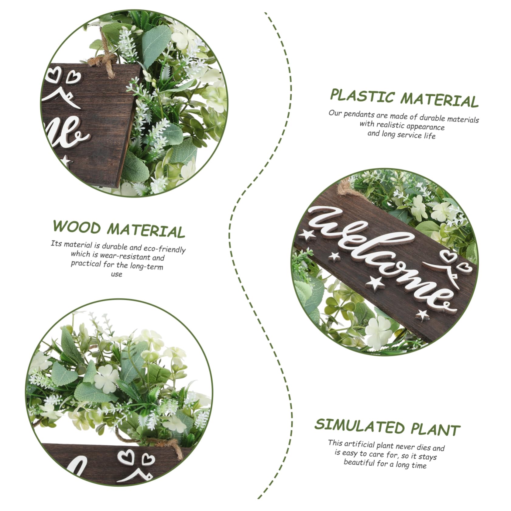 3pezzi Ghirlanda Primaverile Simulazione Di Foglie Di Eucalipto Per Decorazioni Di Nozze e Feste Appendibile Elegante Adornamento Verde Per Ingressi e Ambienti Festivi