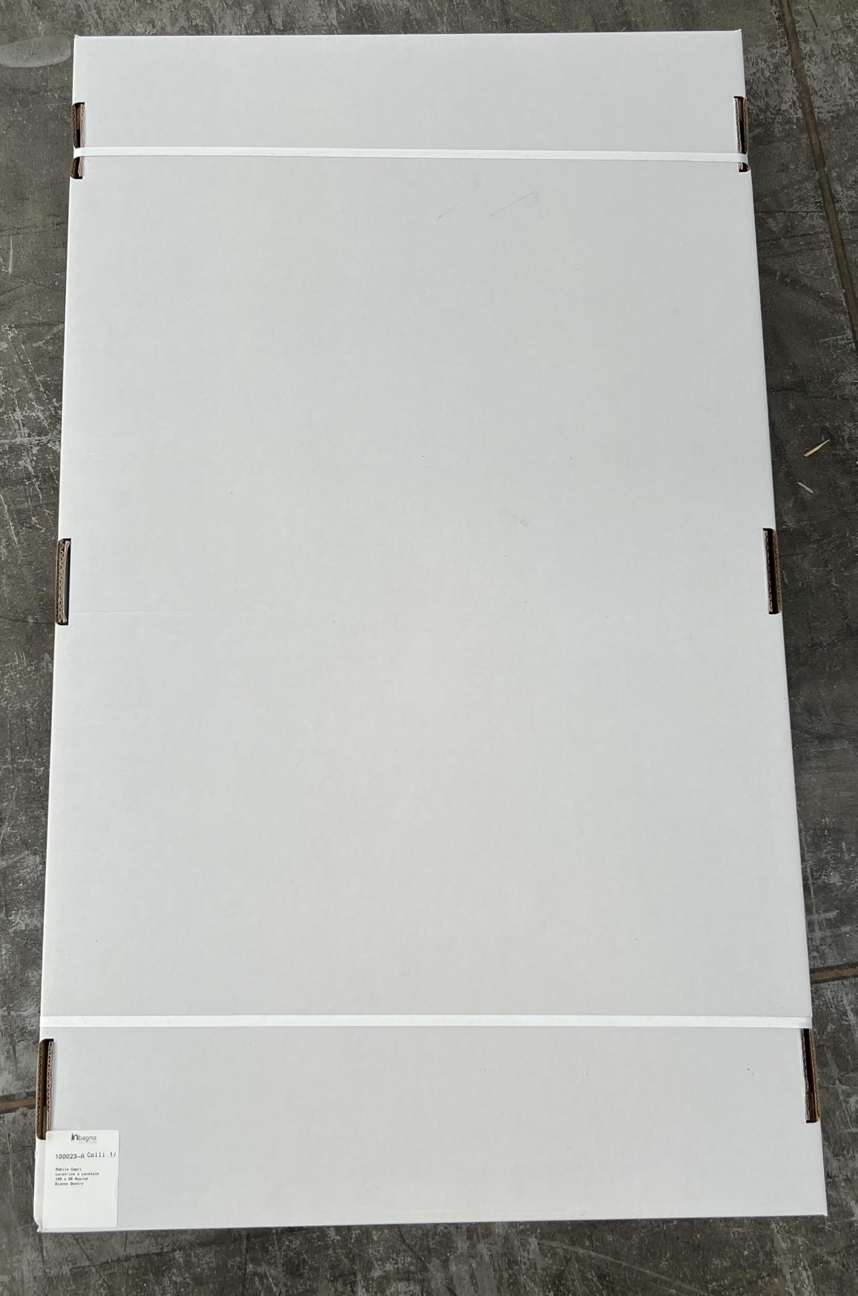 Inbagno Lavatoio e Coprilavatrice con Mobile in PVC 109x60x85 cm Bianco Vasca Destra