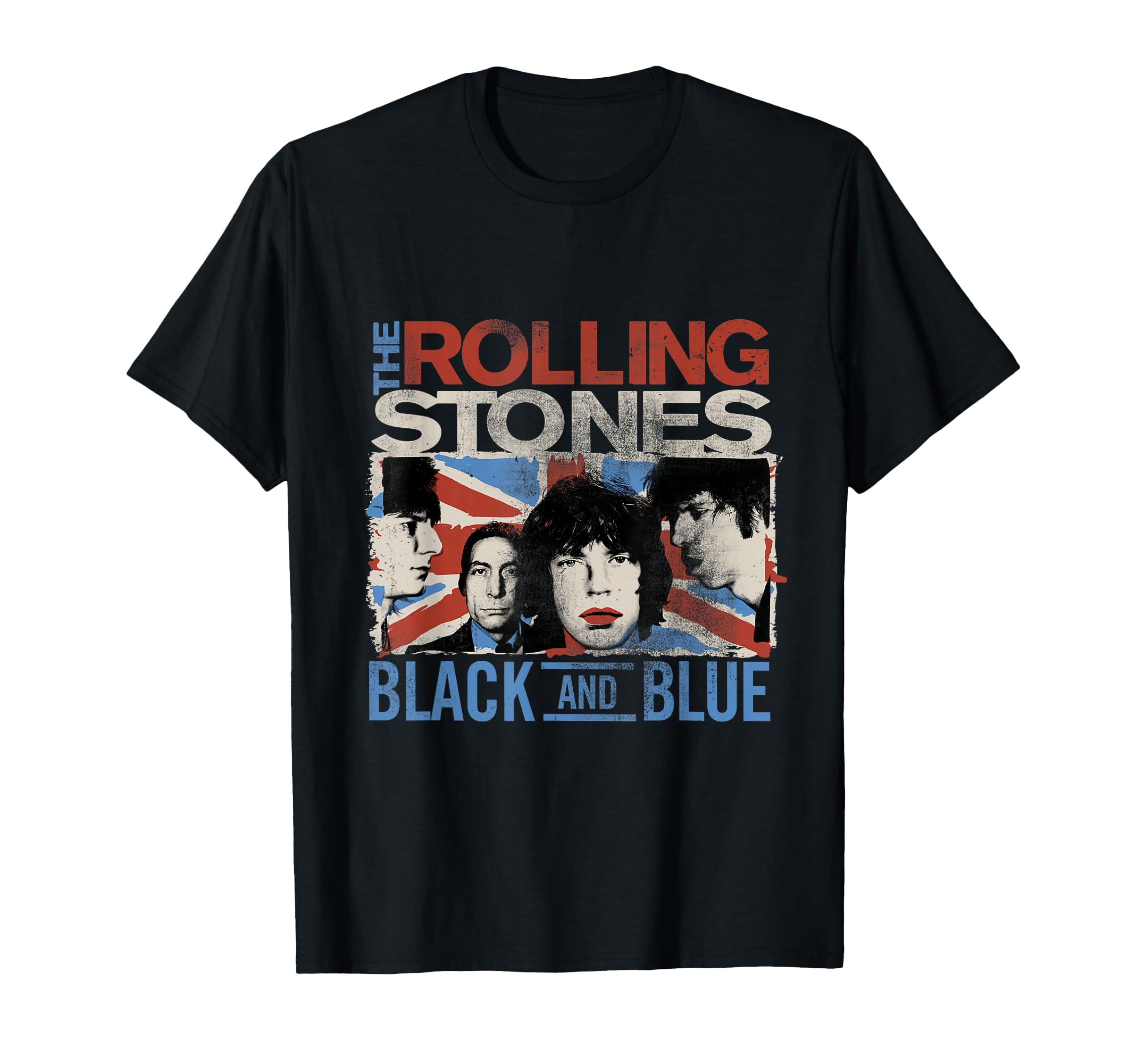 Amazon.com: Official The Rolling Stones Black and Blue T-Shirt